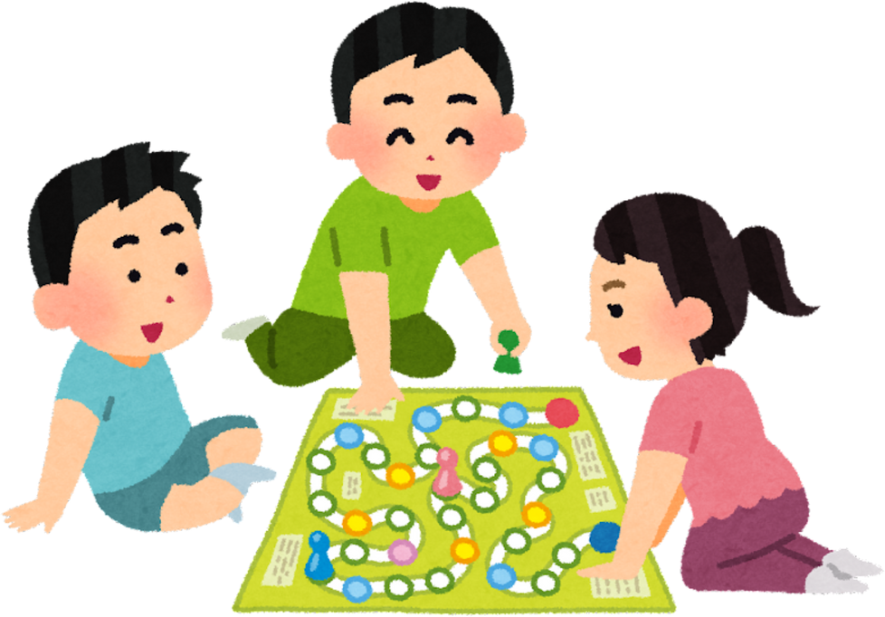 Illustration of Children Playing a Board Game Together